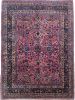 Rare Size w/ PLUM-BLUSH Blooming Botanical w/ Peacock Blues | Area Rug in Rugs by The Loom House. Item made of fabric with fiber