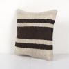 Square Hemp Organic Kilim Pillow Case, Turkish Cushion Pillo | Pillows by Vintage Pillows Store