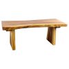Haussmann® Wood Natural Edge Bench 48 in x 18 x 18 in | Benches & Ottomans by Haussmann®