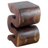 Haussmann® Wood BIG Wave Verve Accent Snake Table 12 x14x20 | Side Table in Tables by Haussmann®