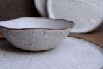 Open Leaf bowl - white matte | Dinnerware by Laima Ceramics. Item composed of stoneware