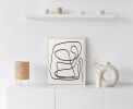 Japandi Wall Art, Large Abstract Line Art Print, Midcentury | Prints in Paintings by Capricorn Press. Item made of paper works with boho & minimalism style