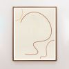 Minimalist Abstract Line Art Print in warm earth tones | Prints by Capricorn Press. Item made of paper works with boho & minimalism style