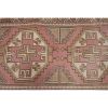 1970s Hand Knotted Vintage Turkish Anatolian Oushak Runner | Area Rug in Rugs by Vintage Pillows Store. Item composed of cotton