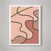 Colorful Abstract Modern wall art in Warm Muted colors | Prints by Capricorn Press. Item composed of paper in boho or minimalism style