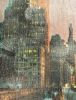 Last Lights – Moody Cityscape Painting | Mixed Media in Paintings by Dario Moschetta