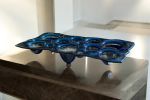 Liquid Metal Indigo Platter | Serveware by PlusObject