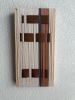 Woven Tile - String Theory- Suede and Grey #1 | Wall Sculpture in Wall Hangings by Mpwovenn Fiber Art by Mindy Pantuso