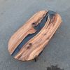 Clear Epoxy River Table | Dining Table in Tables by Ironscustomwood. Item composed of walnut & synthetic