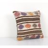 Square Hemp Organic Kilim Pillow Case, Turkish Cushion Pillo | Pillows by Vintage Pillows Store