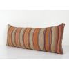 Vintage Striped Long Pillow, Bohemian Bedding Kilim Cushion | Pillows by Vintage Pillows Store