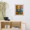 Framed Print - Table of Echoes - Surrealist Interior Scene | Work by Eman's Gallery