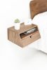 Walnut Floating Nightstand | Bedside Table in Tables by Manuel Barrera Habitables. Item made of walnut