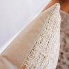 Cream Alpaca with Green and Tan Flecking Lumbar Pillow 14x20 | Pillows by Vantage Design