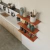 Custom Floating Shelves, Handcrafted Rustic And Modern Shelf | Ledge in Storage by Picwoodwork. Item made of oak wood