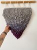 Gradient wall tapestry in a pennant shape | Wall Hangings by Awesome Knots. Item made of cotton & fiber