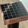 Black Walnut Side Table – End table cylinder base | Tables by Warnkestudio