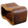 Haussmann® Wood Wave Bench 24 in x 13.5 x 15 inch | Benches & Ottomans by Haussmann®