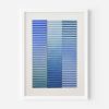 Blue Stripe Colour Study Painting | Collage in Paintings by Amelia Coward