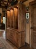 Solid Wood Curio Cabinet with Glass Shelves | Cupboard in Storage by Pelican State Woodworks