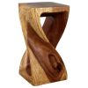 Haussmann® Original Wood Twist Stool 12 X 12 X 23 | Chairs by Haussmann®