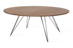 Williams Coffee Table / Walnut / Round | Tables by Tronk Design. Item composed of wood & metal