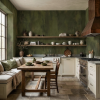 Worn Olive  —  Luxe Textures Luxury Wallpaper Mural | Wall Treatments by ELLE WALLS
