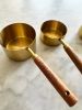 Set of 8 Acacia Wood & Gold Measuring Cups and Spoons | Cooking Utensil in Utensils by Busa Designs