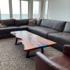 Epoxy Olive Resin Coffee Table, Custom Live edge Olive Wood | Tables by Ironscustomwood