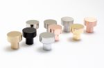 Dot 18 Polished Brass Knob | Hardware by Windborne Studios. Item composed of brass