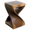 Haussmann® Original Wood Twist Stool 12 X 12 X 18 | Chairs by Haussmann®