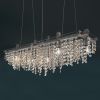 Matrix Crystal Linear Suspension Chandelier | Chandeliers by Michael McHale Designs. Item made of metal with glass