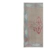 Distressed Area Rug Hand Knotted Colorful Low Pile Oushak | Rugs by Vintage Pillows Store. Item composed of cotton and fiber