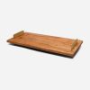 Brass Handle Tray | Serving Board in Serveware by Formr. Item composed of wood