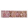 Mid 20th Century Faded Vintage Herki Runner 2'8" X 9'5" | Area Rug in Rugs by Vintage Pillows Store. Item composed of cotton