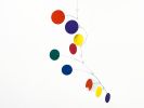 Mobile Art Bubble Wave in Rainbow Fun Circles | Wall Sculpture in Wall Hangings by Skysetter Designs. Item made of metal