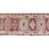 1970s Vintage Kurdish Herki Rug Runner with Medallions | Runner Rug in Rugs by Vintage Pillows Store. Item composed of cotton and fiber