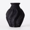 Swirl Vase Black Large | Work by District Loom