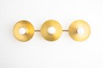 3 Light Vanity Light Fixture - Model No. 2681 | Sconces by Peared Creation. Item composed of brass