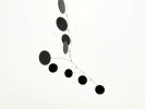 Mobile Art Bubble Wave in Black Mid Century Modern | Wall Sculpture in Wall Hangings by Skysetter Designs. Item made of metal compatible with mid century modern style