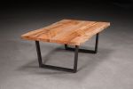 Live Edge Maple Coffee Table | Tables by Urban Lumber Co.. Item made of wood with steel