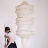 Nora Macrame Lamp - Beige | Pendants by Hamimi
