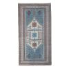 Vintage Faded Blue Turkish Oushak Rug 3'5" X 6'3" | Area Rug in Rugs by Vintage Pillows Store. Item made of cotton & fiber