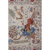 Vintage Folk Art Silk Human Pictorial Suzani From Uzbekistan | Tablecloth in Linens & Bedding by Vintage Pillows Store