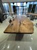 One Piece Chesnut Table - Live Edge Conference Table | Dining Table in Tables by Tinella Collection. Item composed of wood & synthetic compatible with boho and country & farmhouse style