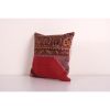 Shabby Chic Turkish Rug Pillow, Brick Red Oushak Carpet Cush | Cushion in Pillows by Vintage Pillows Store
