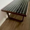 Mid-Century Modern Tile-Top-Coffee Table — Solid Black Walnut | Tables by Warnkestudio