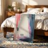 Interim | Pink and Blue Abstract Original Painting | Oil And Acrylic Painting in Paintings by Abby May