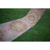Neoclassical Style Vintage Turkish Oushak Runner, Extra-Long | Runner Rug in Rugs by Vintage Pillows Store. Item made of cotton with fiber