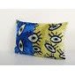 Handmade Patchwork Eye Ikat Velvet Pillow, Silk Lumbar | Sham in Linens & Bedding by Vintage Pillows Store. Item made of cotton